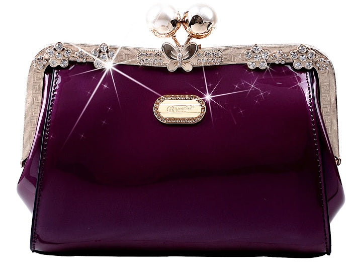 BRANGIO ITALY STARRY OCEAN BLOSSOM CROSSBODY CLUTCH ( KJE3398 )