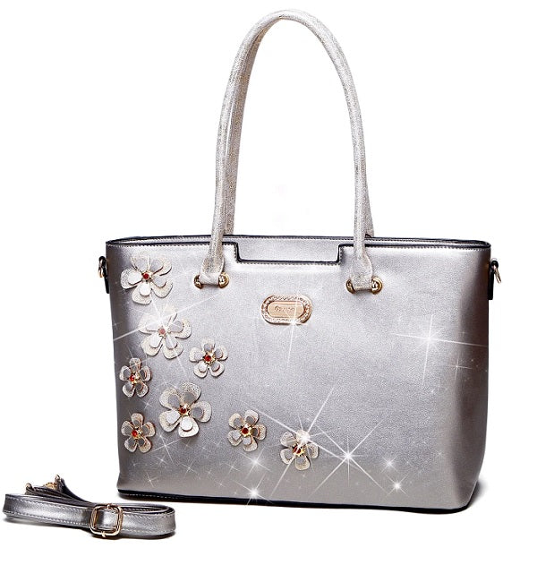 BRANGIO ITALY TWINKLE COSMOS FLORALITY TOTE ( KT5369 )