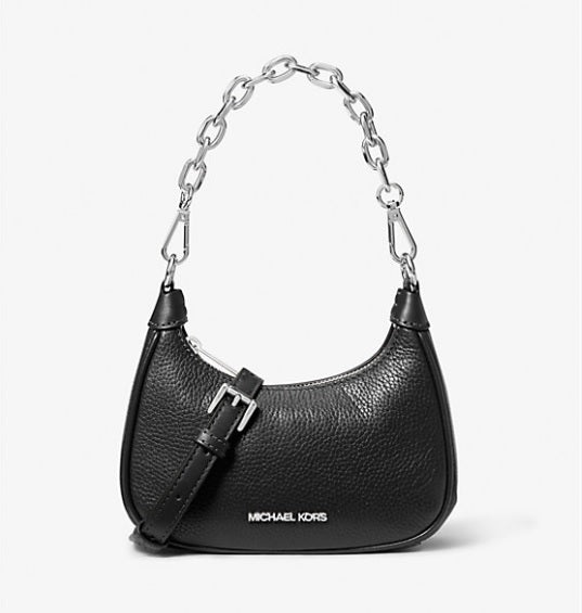MICHAEL KORS 35F3S4CU6L Cora Medium Pouchette Leather Shoulder Bag