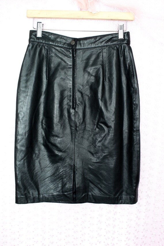 Andrew Marc Leather Skirt