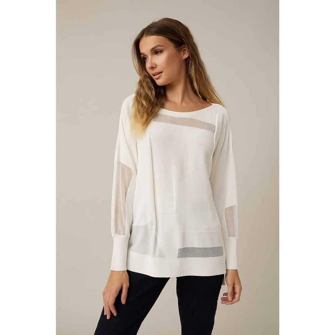 Joseph Ribkoff Knit White Top 221909