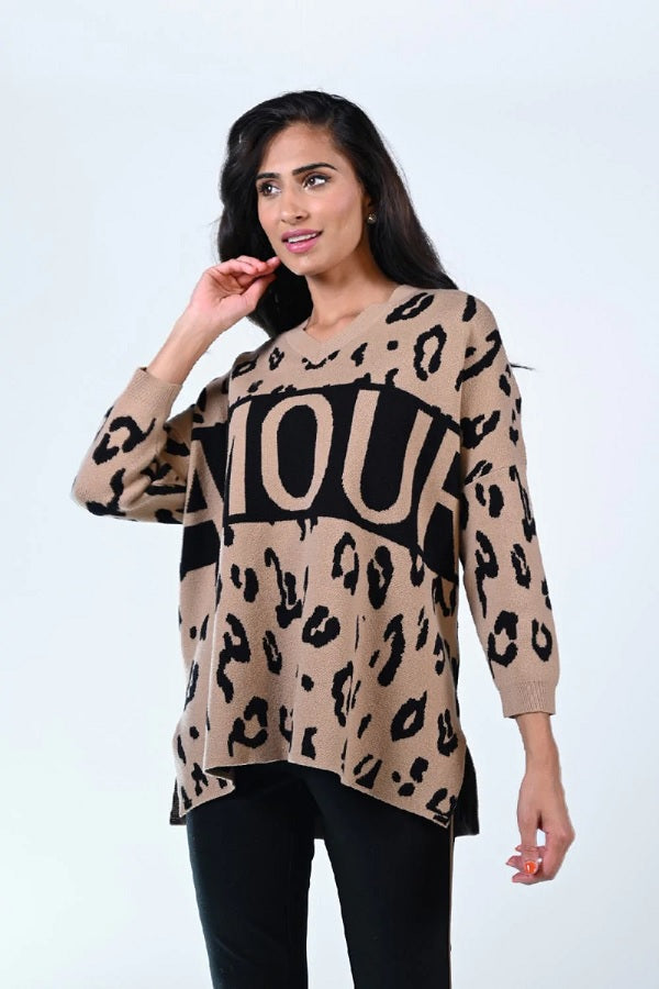 Frank Lyman Caramel/Black Top 223415U