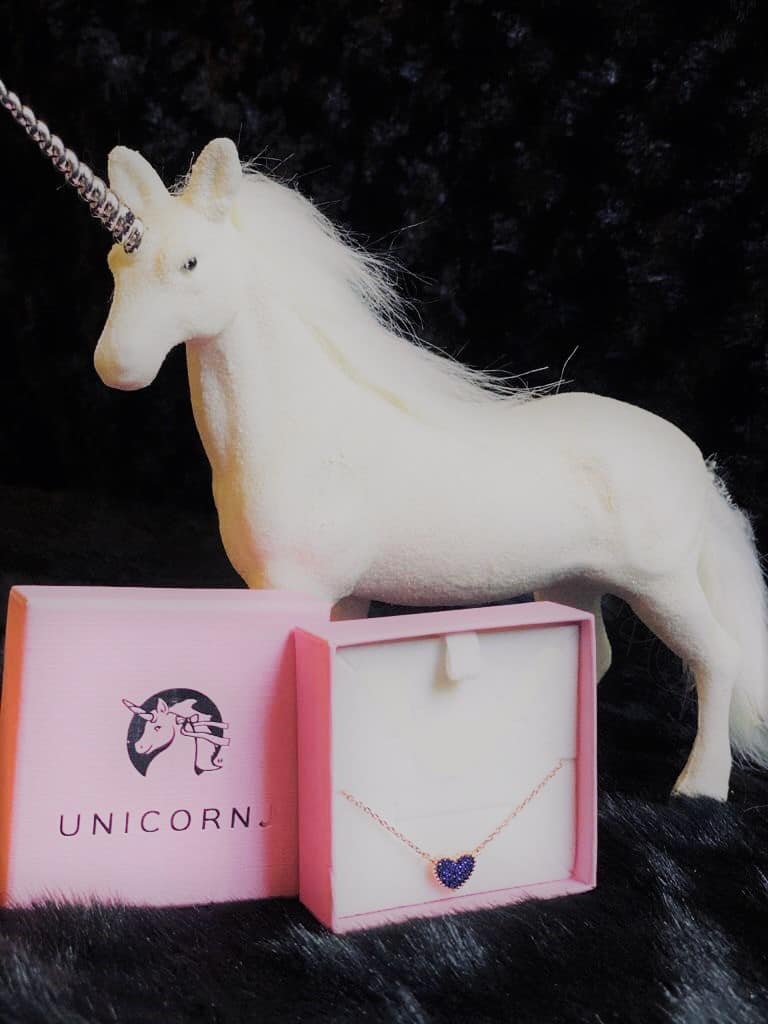 Unicorn J Kids Sterling Silver 925 Rose Gold Plater Necklace