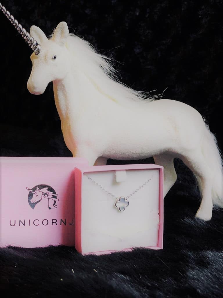 Unicorn J Sterling Silver Necklace (MAP-1074-SRH)