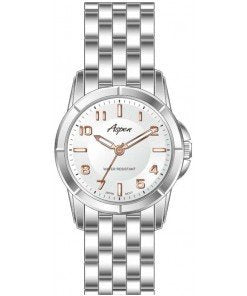 Aspen Silver - Toned Dial Watch