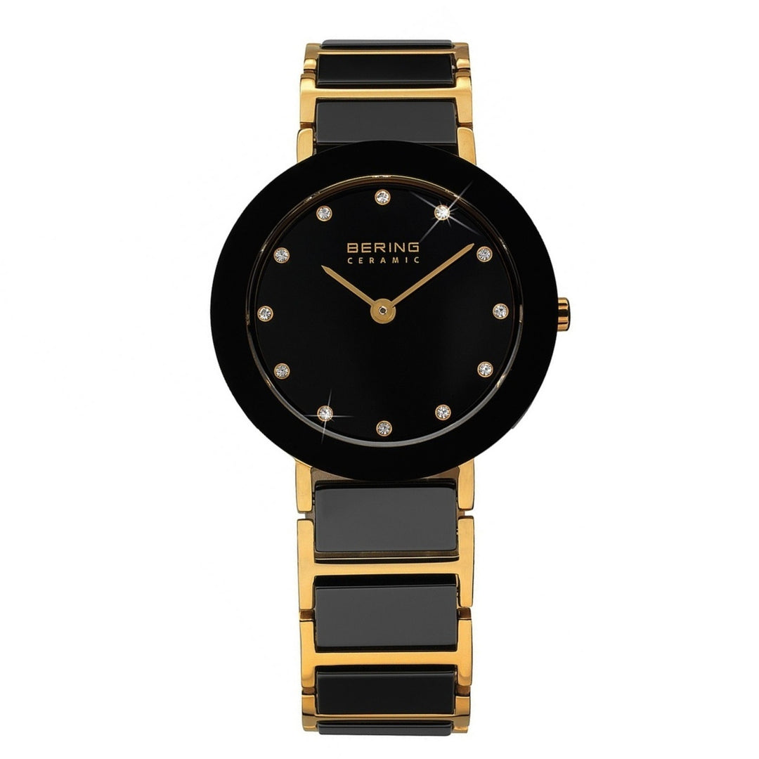 Bering Ceramic Polished Gold Watch