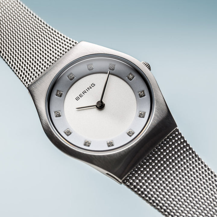 Bering Classic Brushed Silver Watch