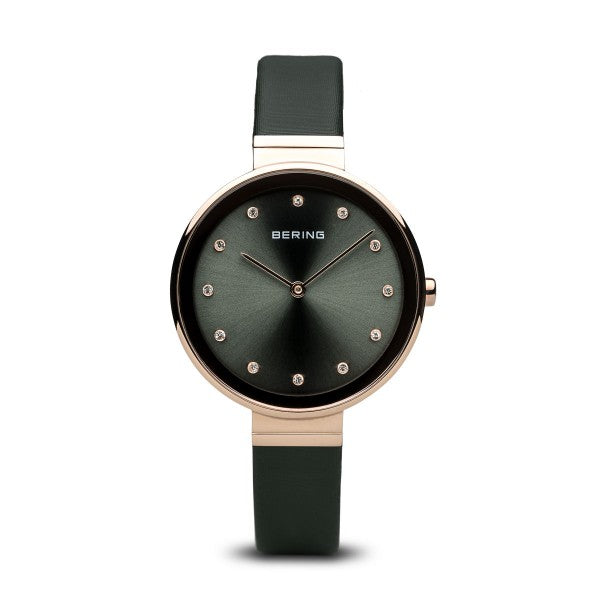 Bering Polished Rose Gold Watch
