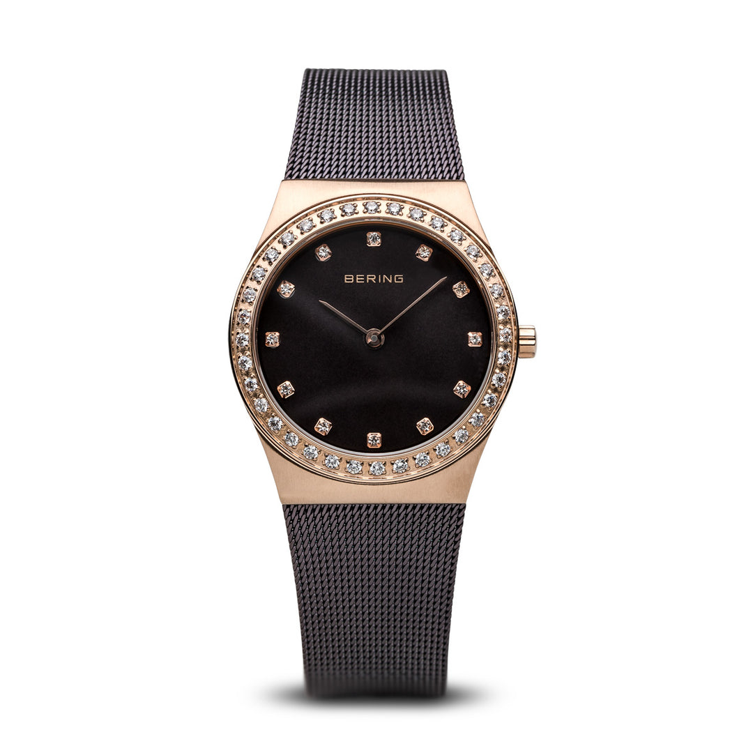 Bering Classic Brushed Rose Gold Watch