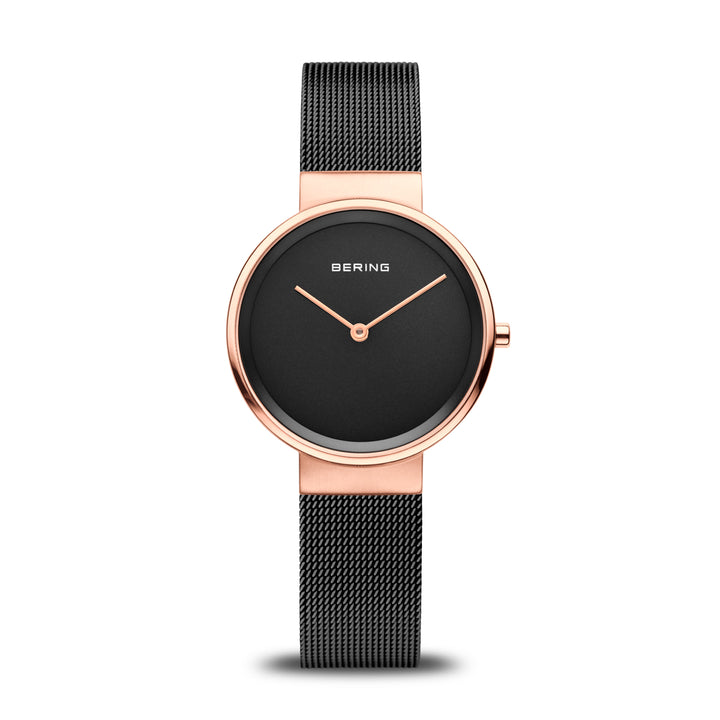 Bering Classic Polished Rose Gold Watch