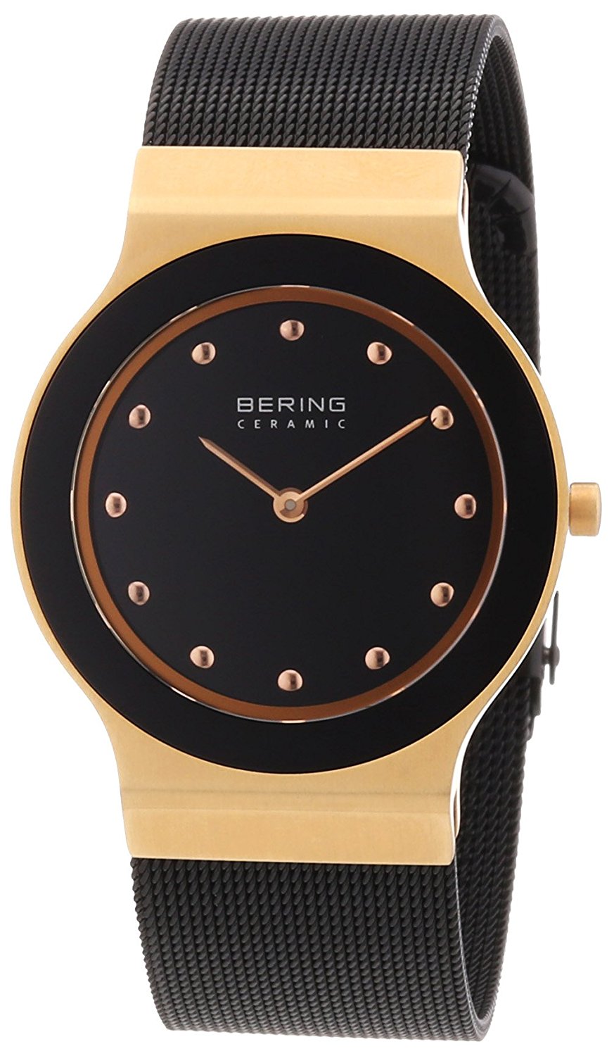 Bering Ceramic Polished Gold Watch