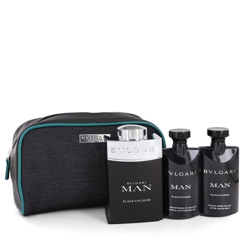 Bvlgari Man Black Cologne by Bvlgari EDT 4 pcs Set for Men