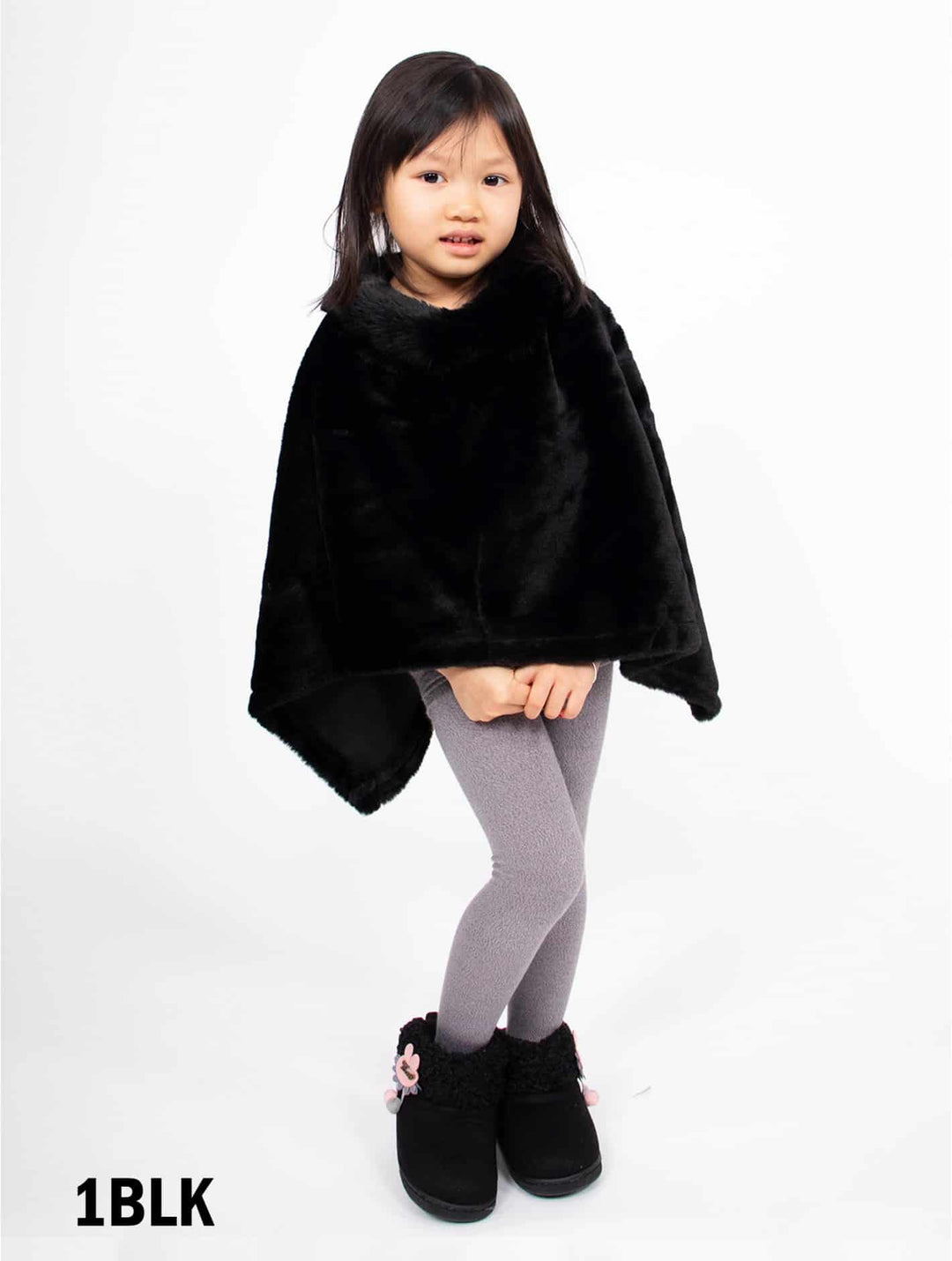 Cherie Bliss Kids Poncho CP11741BLK