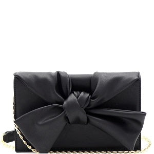 Calin Fashion Ribbon knot Style Clutch