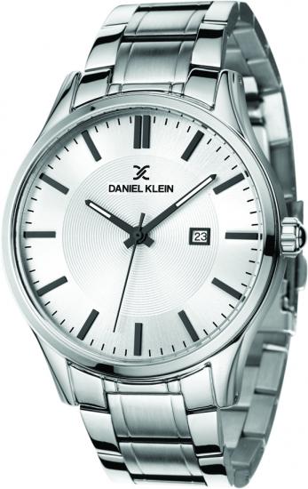 Daniel Klein Analog Silver-Toned Dial Watch