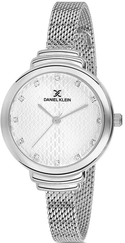 Daniel Klein Premium Silver-Toned Analogue Watch