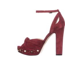 GUESS Kenzie 2 Leather Peep Toe Sling Back Classic Pumps