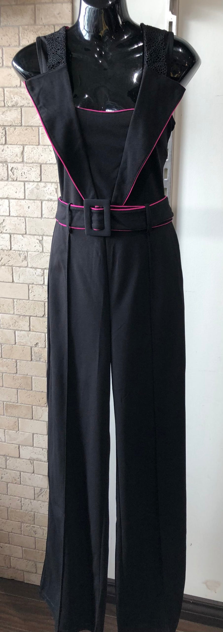 Valentine Black-Pink Jumpsuit