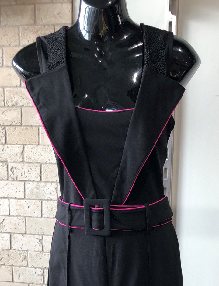 Valentine Black-Pink Jumpsuit