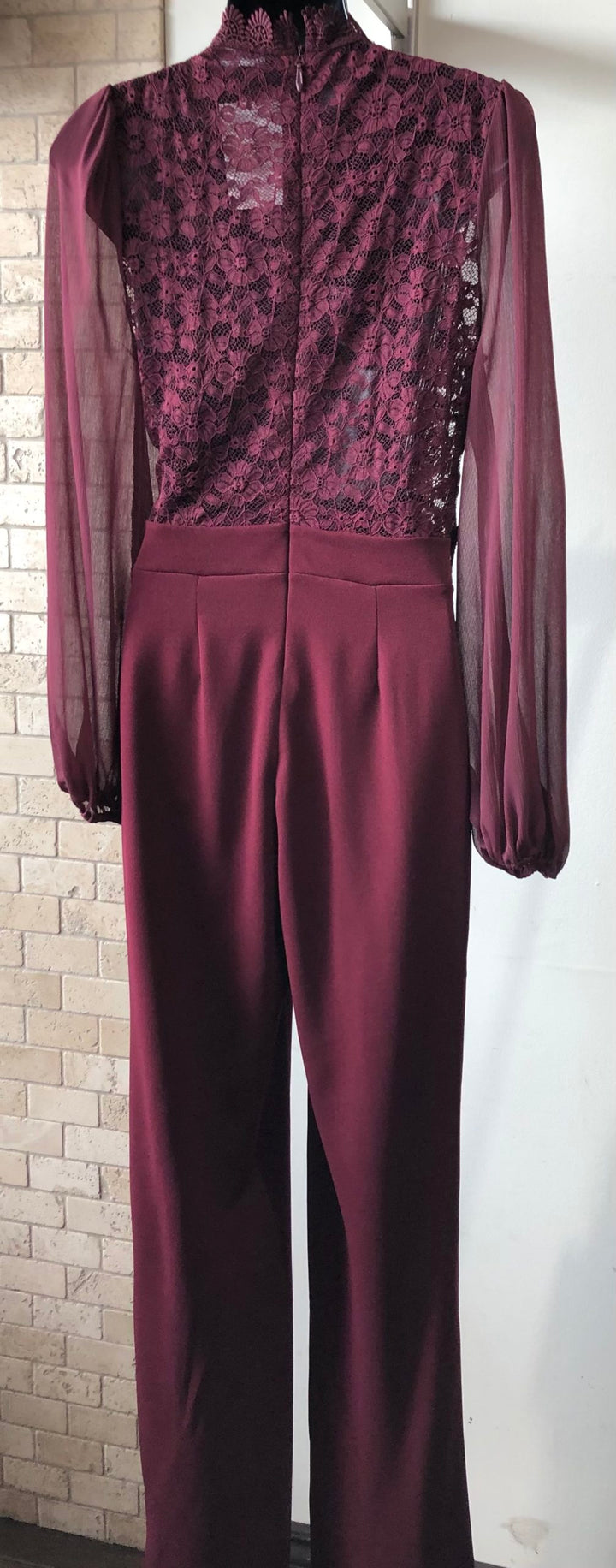 Valentine Burgundy Jumpsuit