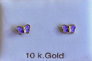 Kids Earrings in 10K Gold