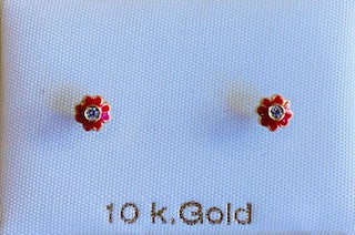 Kids Earrings in 10K Gold