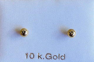 Kids Earrings in 10K Gold