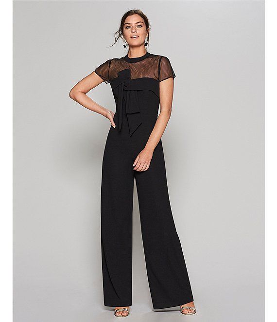 JS Collections Crepe Oversize Bow Jumpsuit