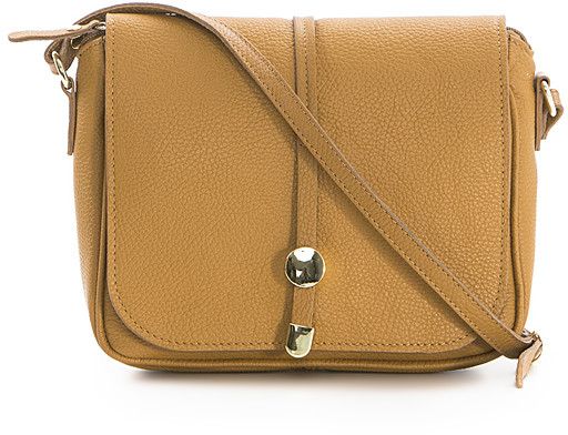 Kenneth Cole Reaction Cognac Monte Avella Leather Crossbody Bag