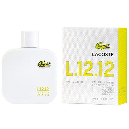 Eau de Lacoste L.12.12 Blanc Limited Edition by Lacoste 100ml EDT for men