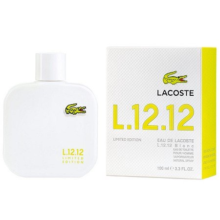 Eau de Lacoste L.12.12 Blanc Limited Edition by Lacoste 100ml EDT for men