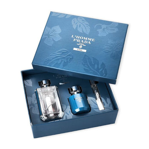 L'Homme L'Eau by Prada EDT 3 pcs Set for Men