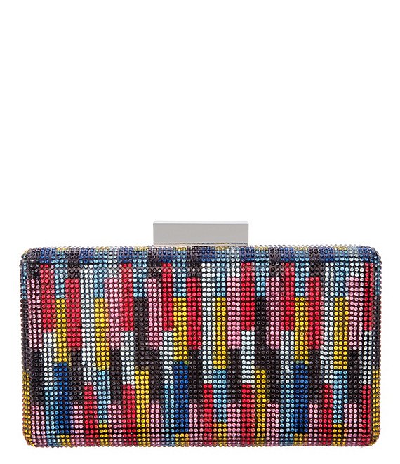 Nina New York Multi Rhinestone Color Clutch