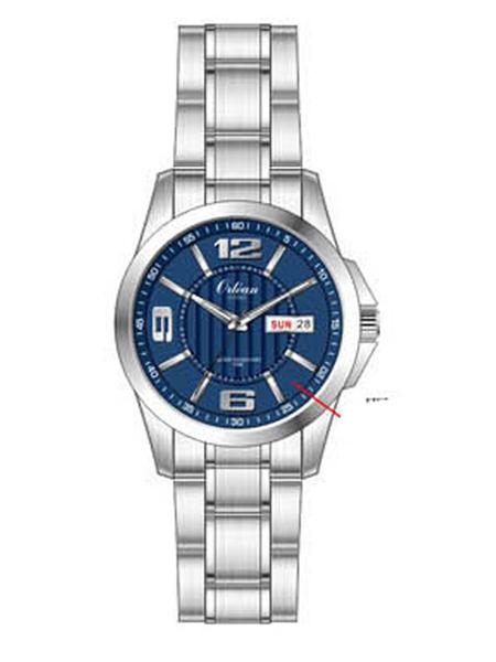 Orlean Steel Blue Dial Watch