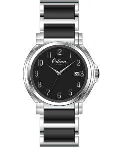 Orlean Ceramic Black Dial Watch