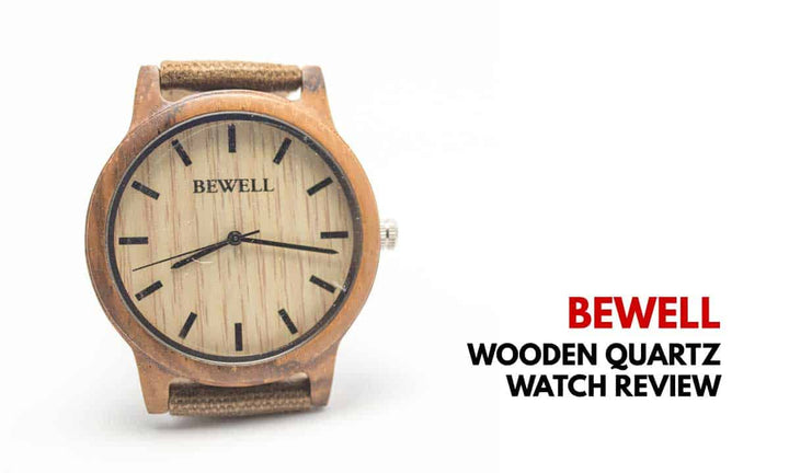 Bewell  Men's Wooden Watch Lightweight
