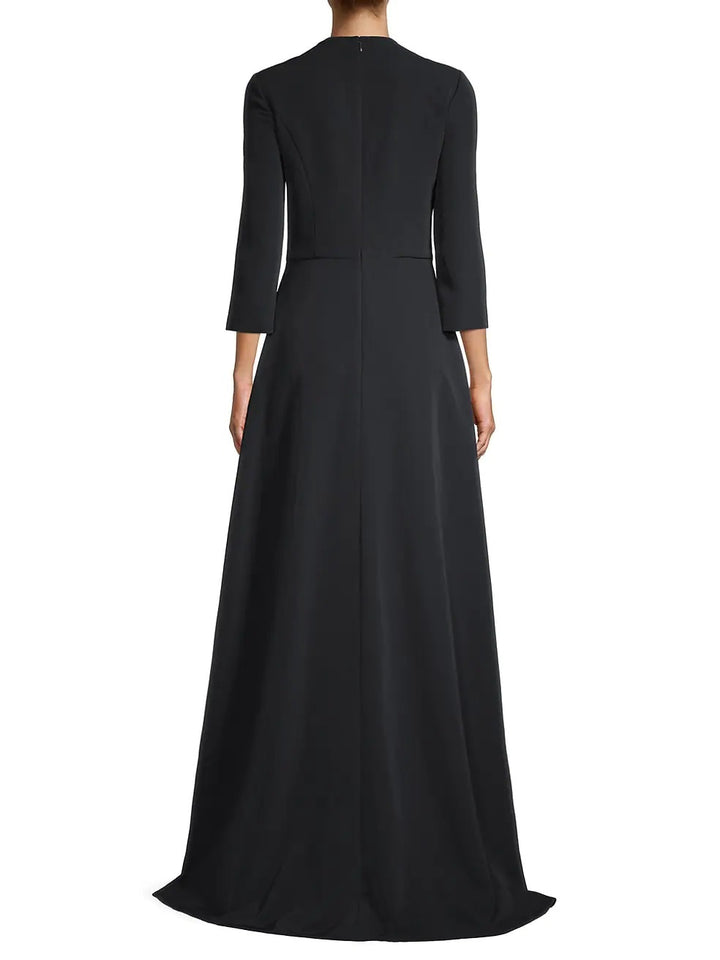 Kay Unger - Valerie Crepe Walkthru Jumpsuit