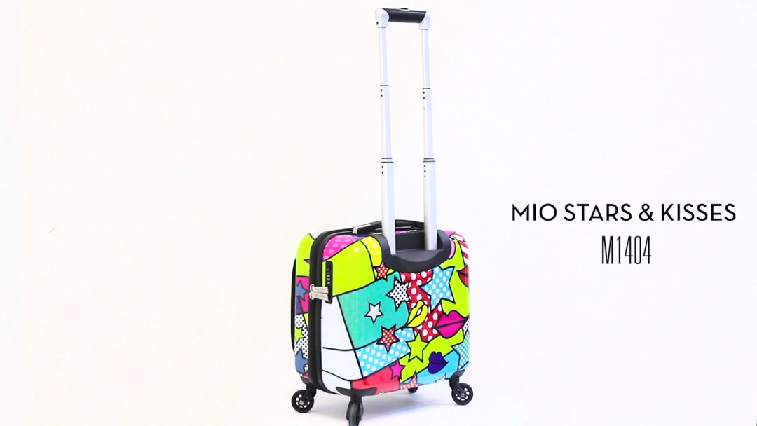 Mia Toro Mia Star Kisses Luggage 14", Multi Color