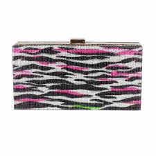 Le Miel Pink Zebra Clutch