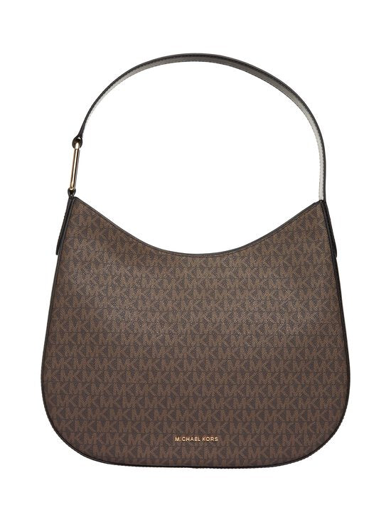 Michael Kors Kensington Signature Large Hobo Brown Shoulder Bag