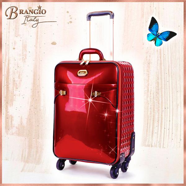 BRANGIO TRI-STAR DURABLE FLEXIBLE CARRY ON LUGGAGE WITH SPINNING WHEELS ( KZL8899 )