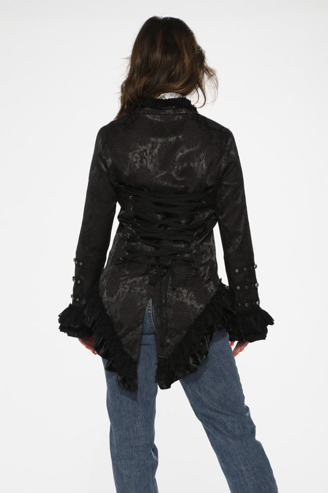 Orchid Bloom 30110 Brocade Tailed Jacket