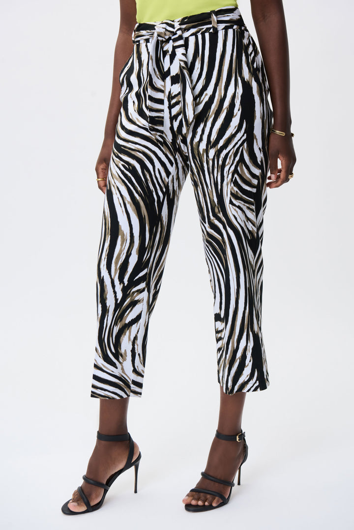 JOSEPH RIBKOFF Animal Print Pants