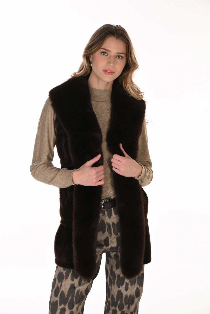 Frank Lyman 263704 Faux Fur Vest
