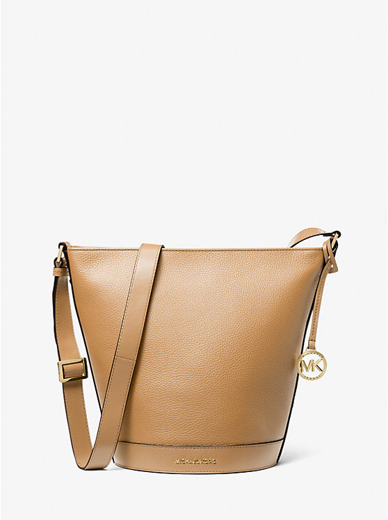 Michael Kors Townsend Bucket MSGR Leather Camel Purse