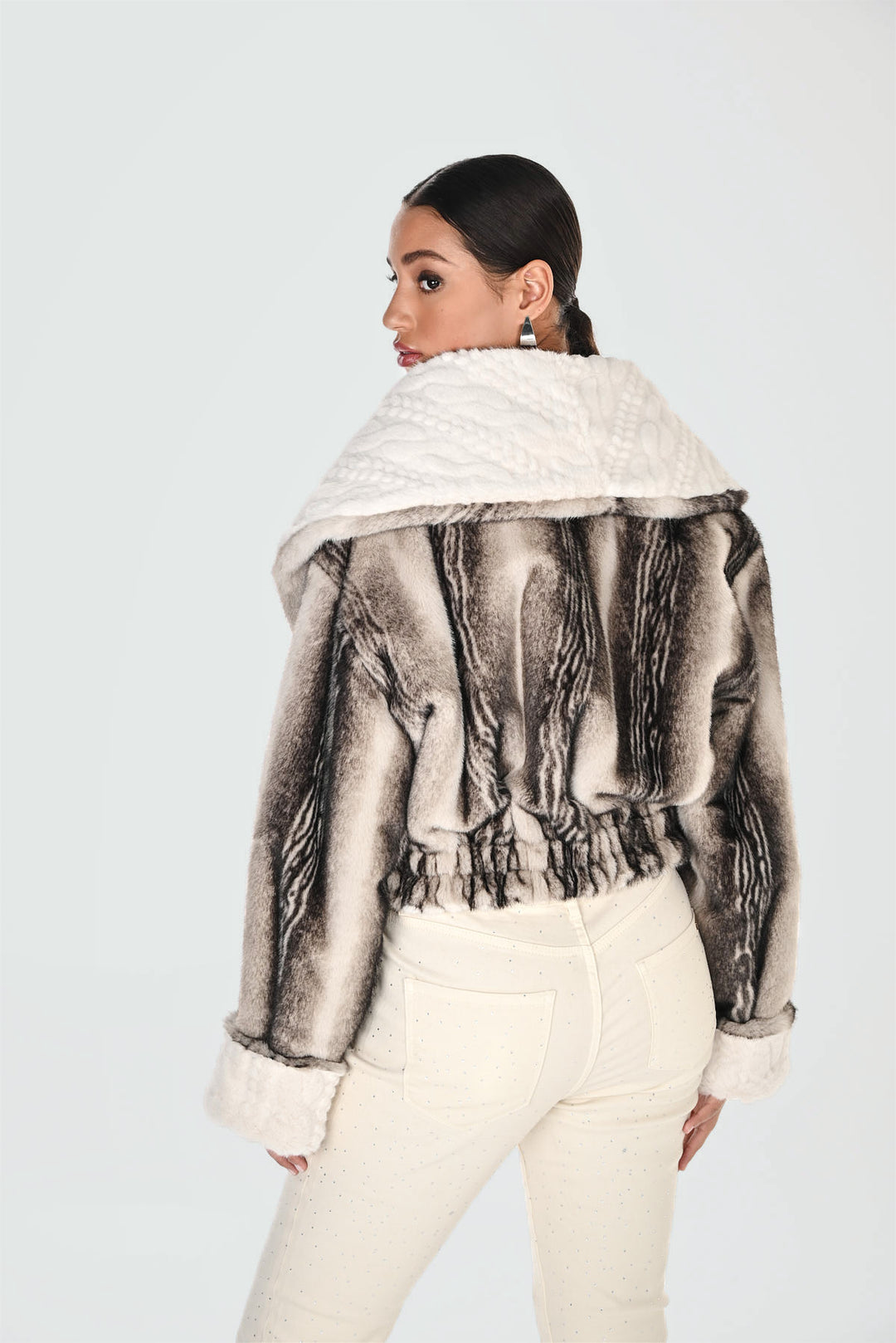 Frank Lyman 263799 Faux Fur Reverseble Jacket