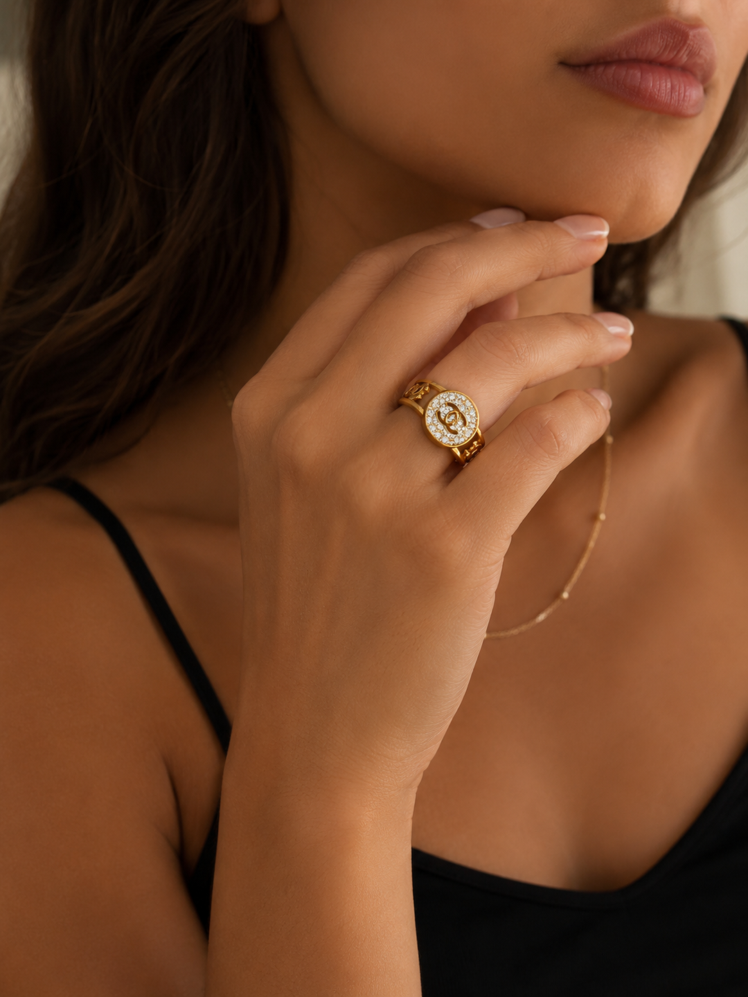 Chanel inspired ring C1884