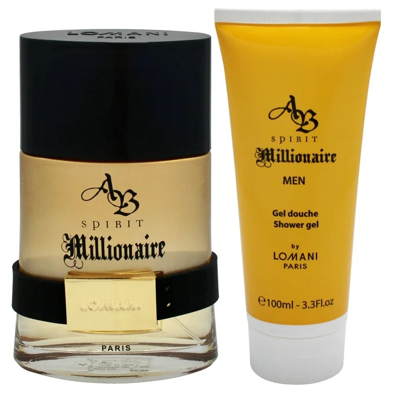 AB Spirit Millionaire by Lomani for Men - 2 Pc Gift Set