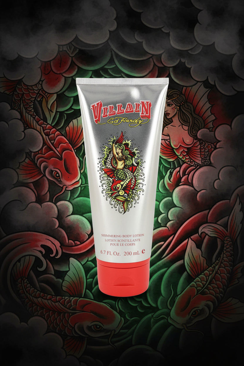Villain Ed Hardy by Christian Audigier Shimmering Body Lotion