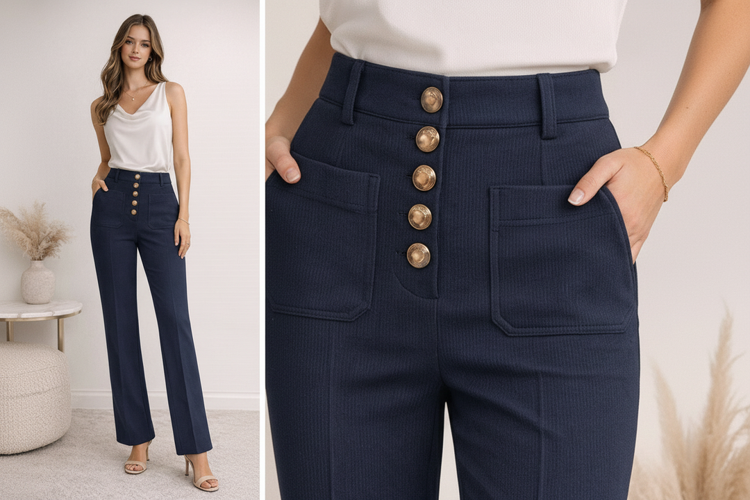 House Of Harlow Navy Pants 3592